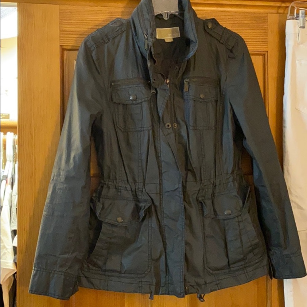 Michael Kors rain jacket with removable hood